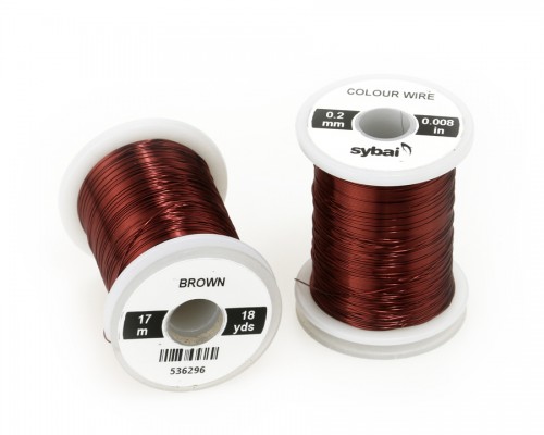 Colour Wire, 0.2 mm, Brown